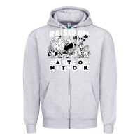 Heather Grey raised on cartoon network Zipper Hoodie - artisFamous