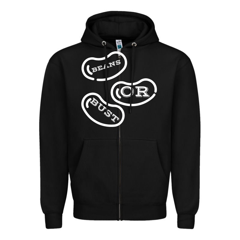 Beans Or Bust Zipper Hoodie by artisFamous | Teevron