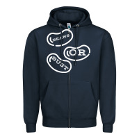 Navy beans or bust Zipper Hoodie - artisFamous
