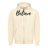 Sandshell believe Zipper Hoodie - artisFamous