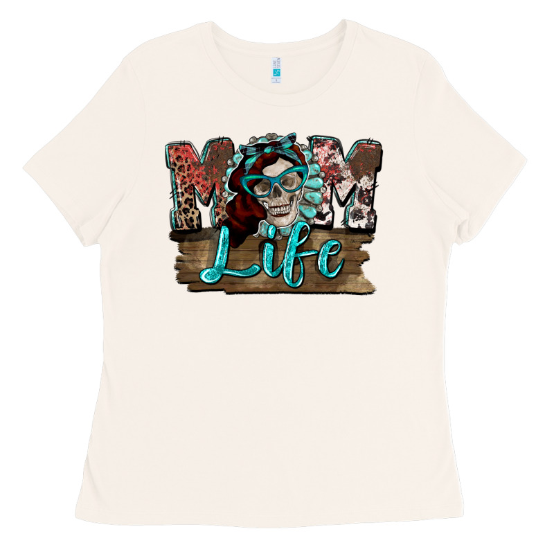 Mom Life Skull Mother's Day Ladies Tee by FaDigitalArtStudio | Teevron