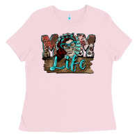 Bubblegum Pink Mom life skull Mother's Day Ladies Tee - FaDigitalArtStudio
