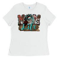 White Mom life skull Mother's Day Ladies Tee - FaDigitalArtStudio