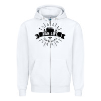 White camper vintage retro Zipper Hoodie - artisFamous