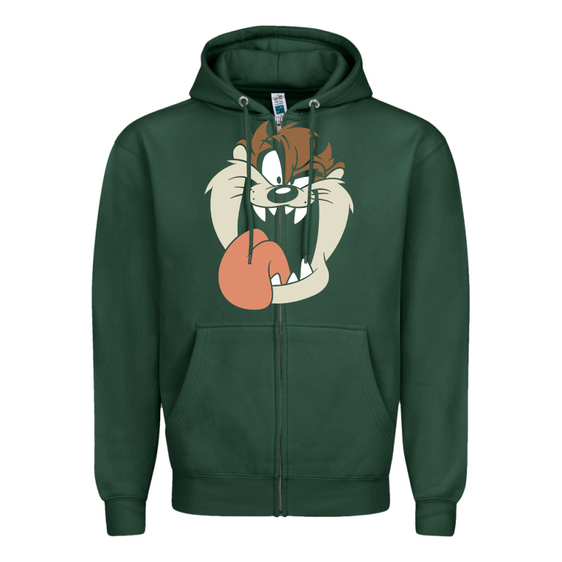 Manic Taz Zipper Hoodie by artisFamous | Teevron