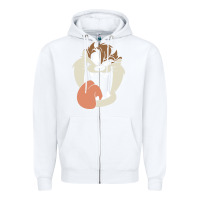 White manic taz Zipper Hoodie - artisFamous