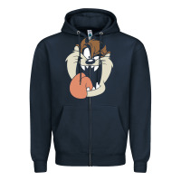 Navy manic taz Zipper Hoodie - artisFamous