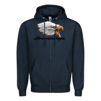 Navy the screaming eagle Zipper Hoodie - artisFamous