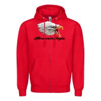 Red the screaming eagle Zipper Hoodie - artisFamous