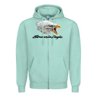 Seafoam the screaming eagle Zipper Hoodie - artisFamous