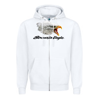 White the screaming eagle Zipper Hoodie - artisFamous
