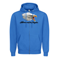 True Royal the screaming eagle Zipper Hoodie - artisFamous