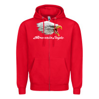 Red the screaming eagle Zipper Hoodie - artisFamous
