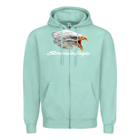 Seafoam the screaming eagle Zipper Hoodie - artisFamous