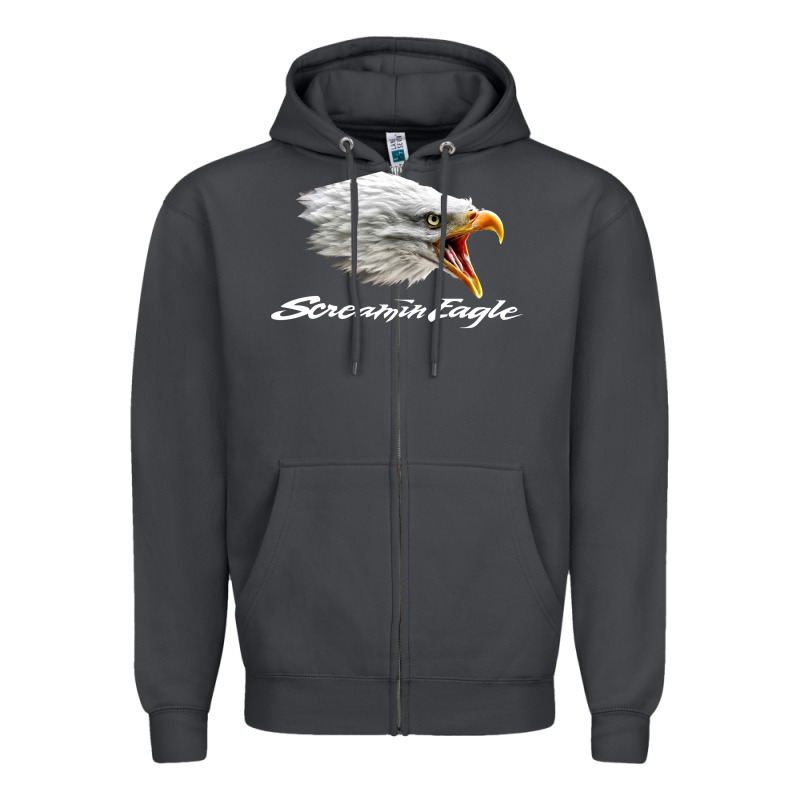 The Screaming Eagle Zipper Hoodie by artisFamous | Teevron
