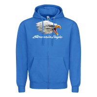 True Royal the screaming eagle Zipper Hoodie - artisFamous