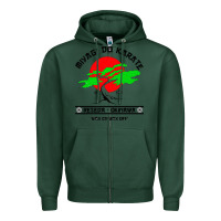 Sports Green MIYAGY DO KARATE Zipper Hoodie - artisFamous