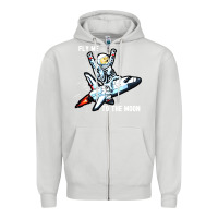 Dove Grey dogecoin hodl to the moon Zipper Hoodie - artisFamous