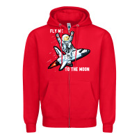 Red dogecoin hodl to the moon Zipper Hoodie - artisFamous