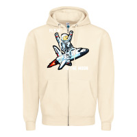 Sandshell dogecoin hodl to the moon Zipper Hoodie - artisFamous