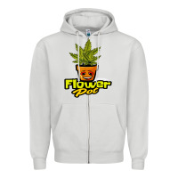 Dove Grey flower pot funny weed Zipper Hoodie - artisFamous