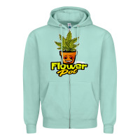 Flower Pot Funny Weed Zipper Hoodie | Teevron