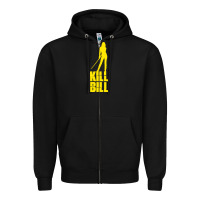 Black kill bill uma Zipper Hoodie - artisFamous