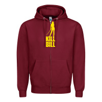 Burgundy kill bill uma Zipper Hoodie - artisFamous