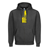 Charcoal Heather kill bill uma Zipper Hoodie - artisFamous