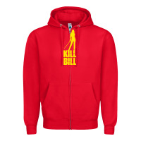 Red kill bill uma Zipper Hoodie - artisFamous