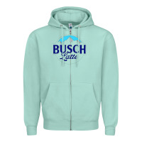 Seafoam Vintage Busch Light Busch Latte Zipper Hoodie - artisFamous