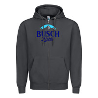 Smoke Vintage Busch Light Busch Latte Zipper Hoodie - artisFamous