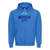 True Royal Vintage Busch Light Busch Latte Zipper Hoodie - artisFamous