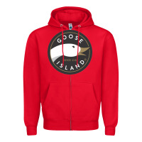 Red Goose Island  Beer Zipper Hoodie - artisFamous