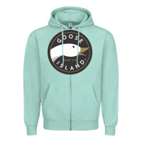 Seafoam Goose Island  Beer Zipper Hoodie - artisFamous