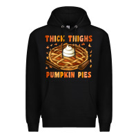Black Thick Thighs Pumpkin Pies Premium Hoodie - Artiststas