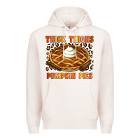 Pale Pink Thick Thighs Pumpkin Pies Premium Hoodie - Artiststas