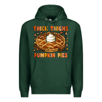 Sports Green Thick Thighs Pumpkin Pies Premium Hoodie - Artiststas