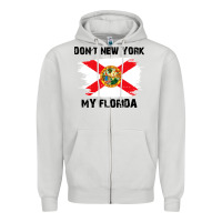 Dove Grey don't new york my florida t shirt flag Zipper Hoodie - artisFamous