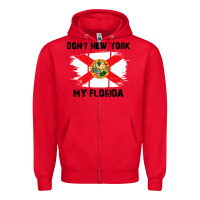 Red don't new york my florida t shirt flag Zipper Hoodie - artisFamous
