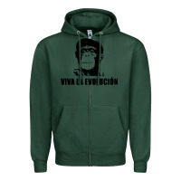 Sports Green viva la evolucion Zipper Hoodie - artisFamous