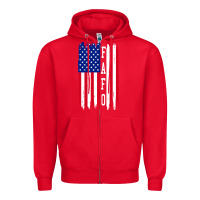 Red fafo f4ck around and find out Zipper Hoodie - artisFamous
