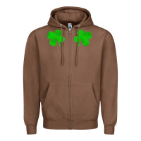 Chestnut four leaf clover Zipper Hoodie - artisFamous