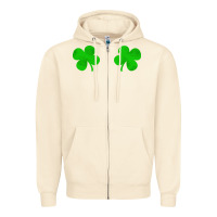 Sandshell four leaf clover Zipper Hoodie - artisFamous
