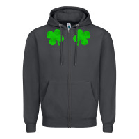 Smoke four leaf clover Zipper Hoodie - artisFamous