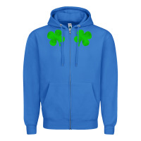 True Royal four leaf clover Zipper Hoodie - artisFamous
