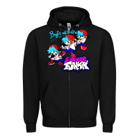 Black friday night funkin boyfriend Zipper Hoodie - artisFamous