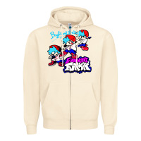 Sandshell friday night funkin boyfriend Zipper Hoodie - artisFamous