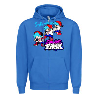True Royal friday night funkin boyfriend Zipper Hoodie - artisFamous