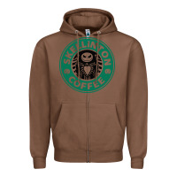 Chestnut skeleton coffee halloween Zipper Hoodie - artisFamous